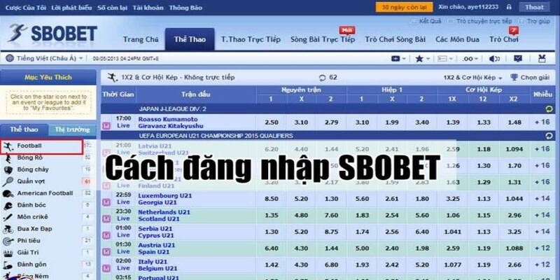 Hướng dẫn 2 phương pháp đăng nhập SBOBET hiệu quả