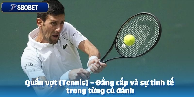 Quần vợt là bộ môn thể thao mang tính chiến thuật cao tại WE Sports