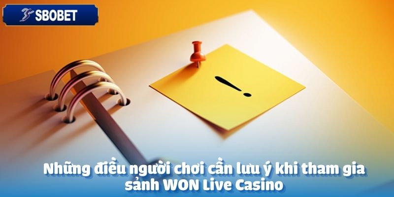 Tham gia WON Live Casino tại SBOBET không chỉ là cơ hội để trải nghiệm